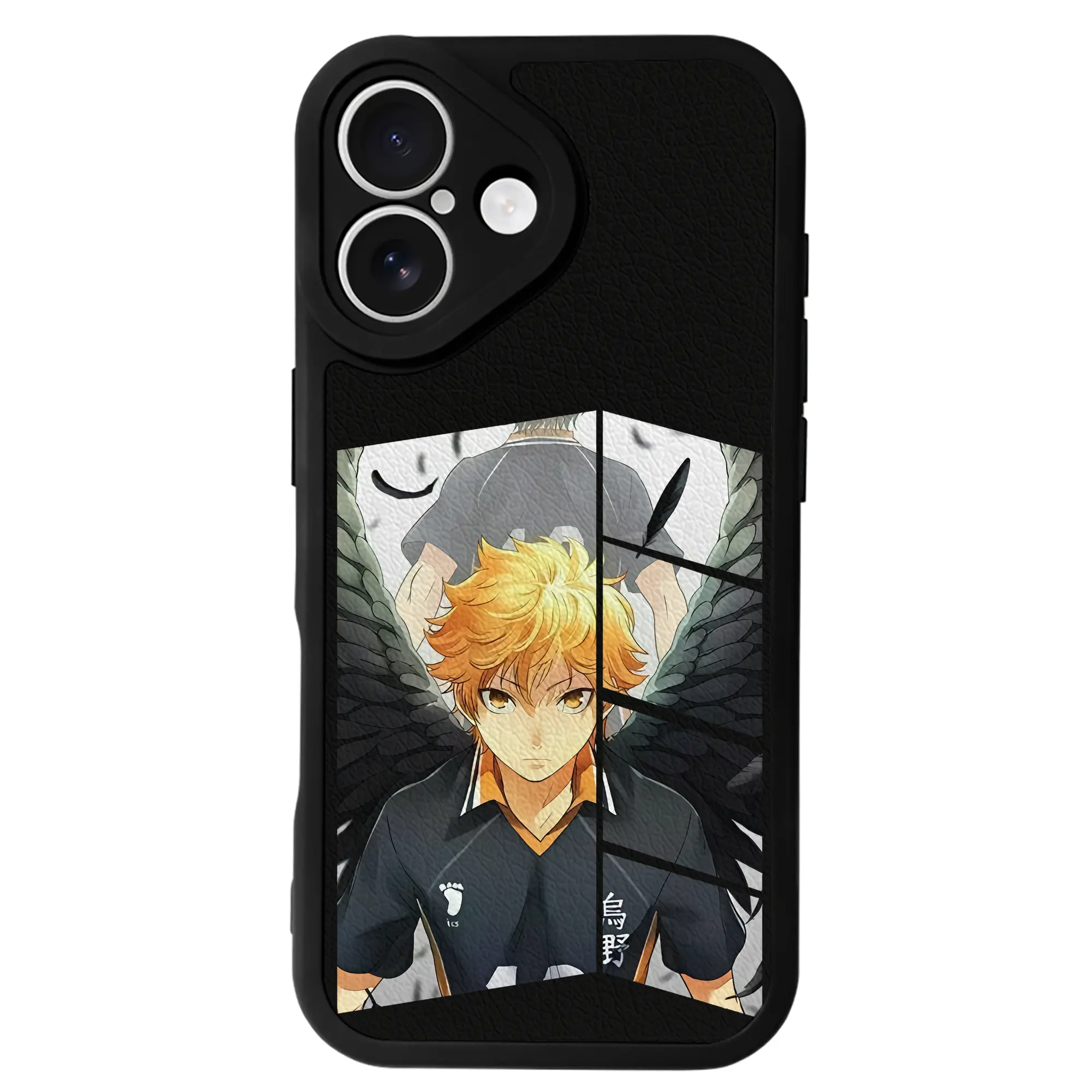 ハイキュー!! グッズ,日向翔陽 - IPhone 16シリーズ対応 ・ シリコンスマホケース ・ レザー調 ・ 高精度フィット ・ 耐衝撃 ・ ワイヤレス充電対応 ・ 精密カット